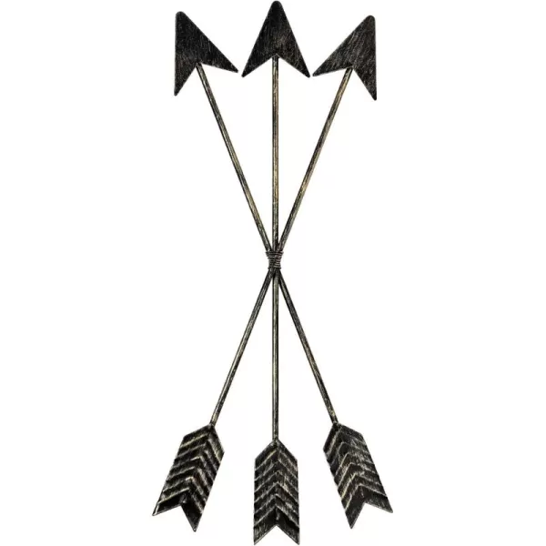 DECORKEY Metal Arrow Wall Decor Distressed Native American Decor Wall Hanging Decorative Wall Art for Nursery Gallery Wall Farmhouse Indoor Outdoor DecorationTRIPLE