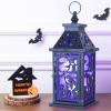 imageDECORKEY Halloween Decorations Indoor 149quot Decorative Witch ampamp Bat Candle Lantern with 82quot LED Lights8 Modes No Battery Hanging Spooky Halloween Lanterns Outdoor Home Room Door Party DecorWitch  Cat  Bat