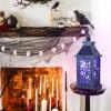 imageDECORKEY Halloween Decorations Indoor 149quot Decorative Witch ampamp Bat Candle Lantern with 82quot LED Lights8 Modes No Battery Hanging Spooky Halloween Lanterns Outdoor Home Room Door Party DecorWitch  Cat  Bat