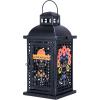 imageDECORKEY Halloween Decorations Indoor 149quot Decorative Witch ampamp Bat Candle Lantern with 82quot LED Lights8 Modes No Battery Hanging Spooky Halloween Lanterns Outdoor Home Room Door Party DecorSkull Womenmen