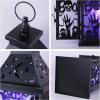 imageDECORKEY Halloween Decorations Indoor 149quot Decorative Witch ampamp Bat Candle Lantern with 82quot LED Lights8 Modes No Battery Hanging Spooky Halloween Lanterns Outdoor Home Room Door Party DecorGraves  Skeleton