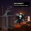 imageDECORKEY Halloween Decorations Indoor 149quot Decorative Witch ampamp Bat Candle Lantern with 82quot LED Lights8 Modes No Battery Hanging Spooky Halloween Lanterns Outdoor Home Room Door Party DecorSkull