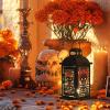imageDECORKEY Halloween Decorations Indoor 149quot Decorative Witch ampamp Bat Candle Lantern with 82quot LED Lights8 Modes No Battery Hanging Spooky Halloween Lanterns Outdoor Home Room Door Party DecorSkull Womenmen