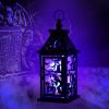 imageDECORKEY Halloween Decorations Indoor 149quot Decorative Witch ampamp Bat Candle Lantern with 82quot LED Lights8 Modes No Battery Hanging Spooky Halloween Lanterns Outdoor Home Room Door Party DecorWitch  Cat  Bat