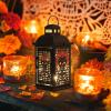 imageDECORKEY Halloween Decorations Indoor 149quot Decorative Witch ampamp Bat Candle Lantern with 82quot LED Lights8 Modes No Battery Hanging Spooky Halloween Lanterns Outdoor Home Room Door Party DecorSkull Womenmen