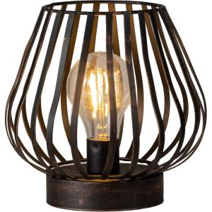 image:imageDECORKEY LED Table Lamp Battery Operated Decorative Lamp with Warm White Light LED Vintage Roofless Oval Home Accent for Living Room Bedroom Wedding Great Decorations for Indoor amp Outdoor