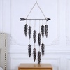 image:imageDECORKEY Metal Featheramp Arrow Wall Decor Native American Indian Style Decorations Indoor And Outdoor Arrow amp Feather Western Wall Art Wind Chime PendantsGift American Indian Decoration BronzeBronze