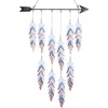 image:imageDECORKEY Metal Featheramp Arrow Wall Decor Native American Indian Style Decorations Indoor And Outdoor Arrow amp Feather Western Wall Art Wind Chime PendantsGift American Indian Decoration BronzeColorful