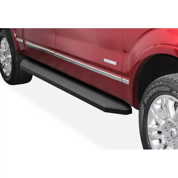 imageAPS 304 Stainless Steel Polished Silver 6 inches Running Boards Nerf Bars Side Steps Compatible with Ford F150 20092014 SuperCrew CabAluminum Black