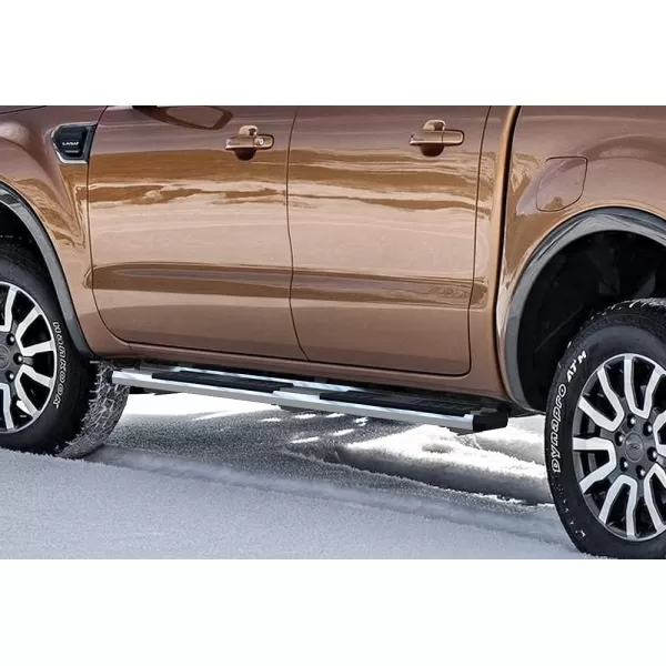 imageAPS Chrome OE Style Nerf Bars Running Boards Compatible with Ford Ranger 20192023 SuperCrew Cab 4Door