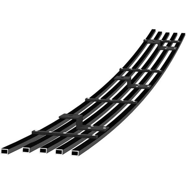 imageAPS Compatible with Ram 2500 3500 20102018 Tow Hook Show Lower Bumper Stainless Steel Chrome 8x6 Horizontal Billet Grille Grill Insert D66332ABlack