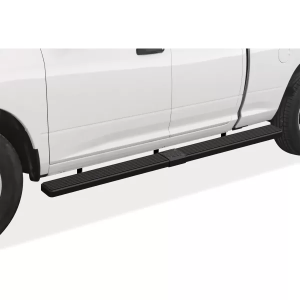 imageAPS Running Boards Nerf Bars Side Steps Step Bars Compatible with Dodge Ram 1500 20092018 Quad Cab Silver Running Board StyleAluminum Black