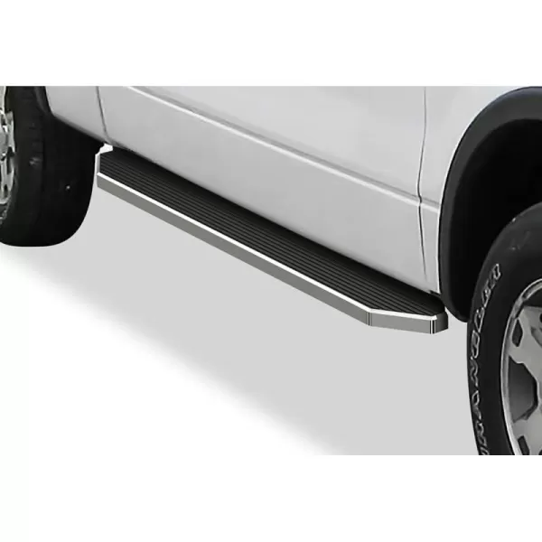 imageAPS 304 Stainless Steel Polished Silver 6 inches Running Boards Nerf Bars Side Steps Compatible with Ford F150 20092014 SuperCrew CabPolished