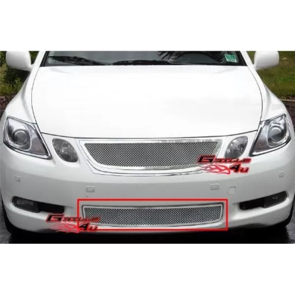 imageAPS Premium Stainless Steel Chrome Mesh Grille Insert Compatible with Lexus GS 300 2006 ampamp 07 350 450H ampamp 0507 430 Lower Bumper N19T45457T
