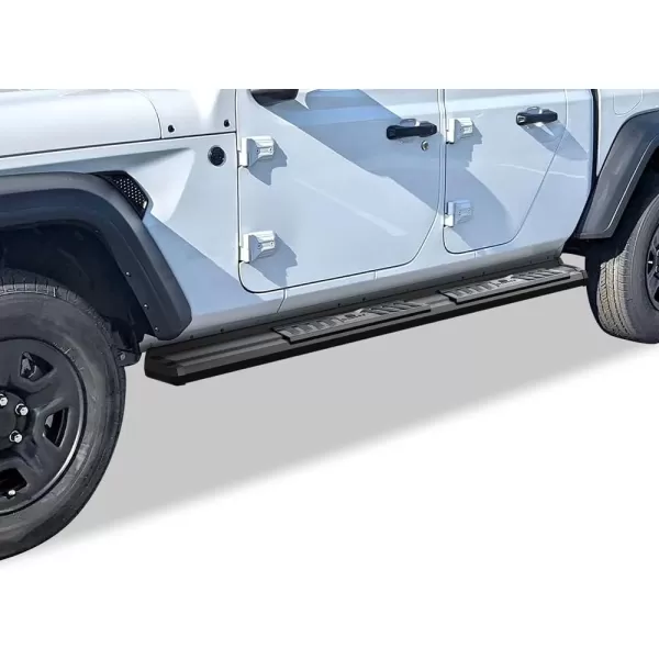 imageAPS Black OE Style Nerf Bars Running Boards Compatible with Jeep Gladiator 20202024 Crew Cab