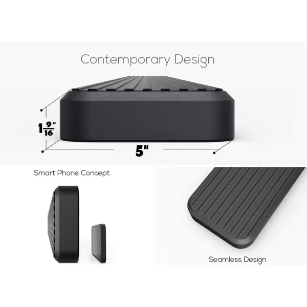 imageAPS Black Running Boards Style Compatible with Jeep Gladiator 20202024 Crew Cab Side Steps Side Bars 6in WideBlack