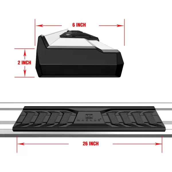 imageAPS Chrome OE Style Nerf Bars Running Boards Compatible with Jeep Gladiator 20202024 Crew Cab