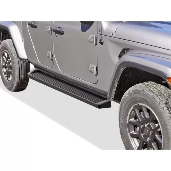 imageAPS Premium Running Boards 6in Black Compatible with Jeep Gladiator Crew Cab 2024