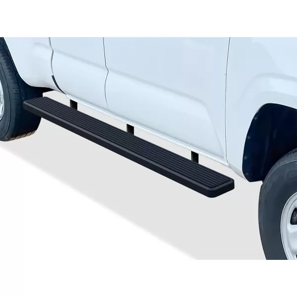 imageAPS iBoard Compatible with Toyota Tacoma 20052023 Access Cab Nerf Bars 5 inchesAluminum Black