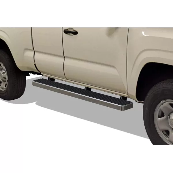 imageAPS iBoard Compatible with Toyota Tacoma 20052023 Access Cab Nerf Bars 5 inchesAluminum Silver