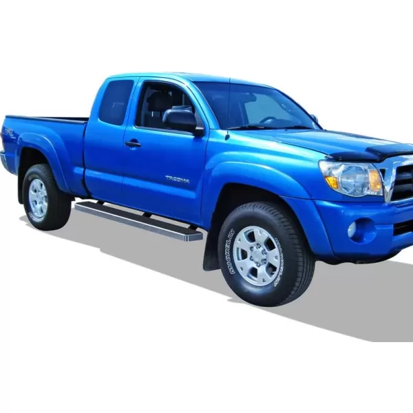 imageAPS iBoard Compatible with Toyota Tacoma 20052023 Access Cab Nerf Bars 5 inchesAluminum Silver