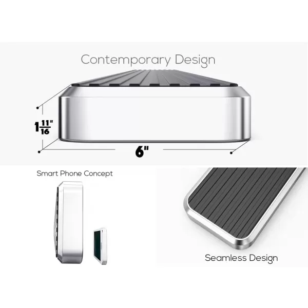 imageAPS 304 Stainless Steel Polished 6in Wheel to Wheel Running Boards Side Bars Side Steps Step Compatible with Chevy Silverado GMC Sierra 1500 20012013 Crew Cab 65ft Bed ampamp 2500 3500 20012014Stainless Steel Polished