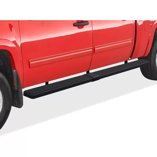 imageAPS 304 Stainless Steel Polished 6in Wheel to Wheel Running Boards Side Bars Side Steps Step Compatible with Chevy Silverado GMC Sierra 1500 20012013 Crew Cab 65ft Bed ampamp 2500 3500 20012014Aluminum Black
