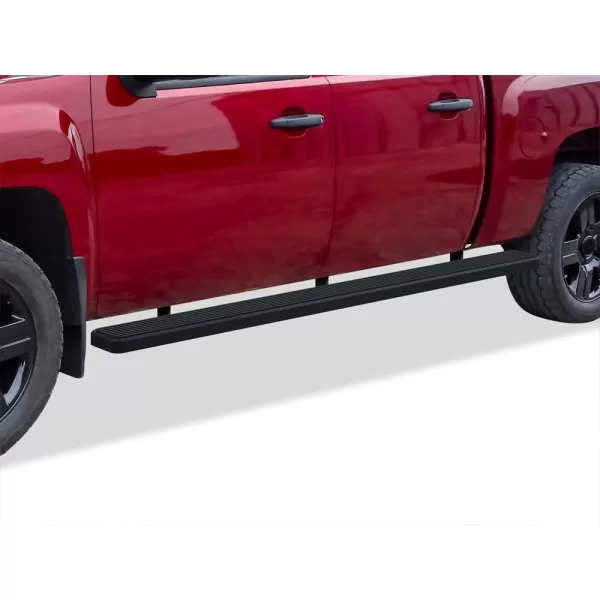 imageAPS 5in WheeltoWheel Black Nerf Bars Compatible with Silverado Sierra Crew Cab 56ft Bed 0113