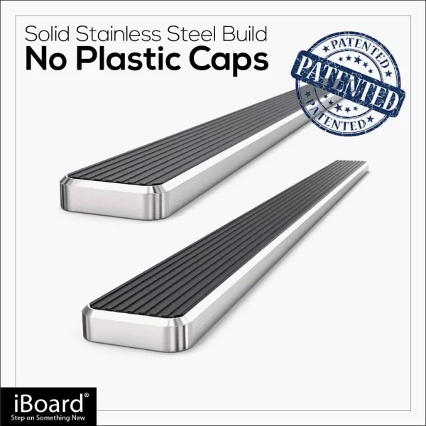 imageAPS 6in Stainless Steel Polished Flat Style Running Boards Bars Compatible with Chevy Silverado GMC Sierra 20072018 Double Cab Extended Cab ampamp 2500 HD 2019 Exclude 07 ClassicInclude 19 1500 LDStainless Steel Polished