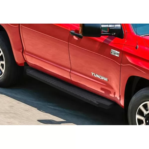 imageAPS Black Blow Molding Style Nerf Bars Running Boards Compatible with Toyota Tundra 20072021 Double Cab