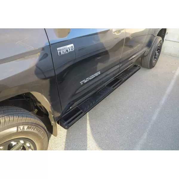 imageAPS Black OE Style Nerf Bars Running Boards Compatible with Toyota Tundra 20072021 Double Cab