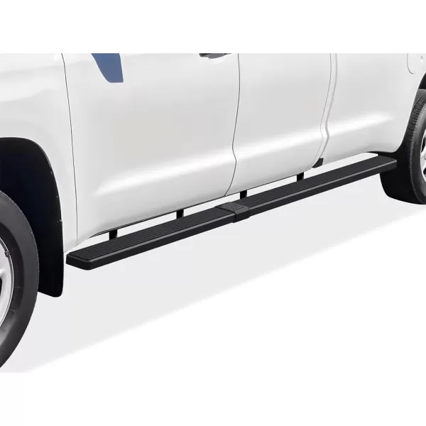 imageAPS Black Powder Coated Running Board Style Running Boards Nerf Bars Side Steps Compatible with Toyota Tundra 20072021 Double CabAluminum Black