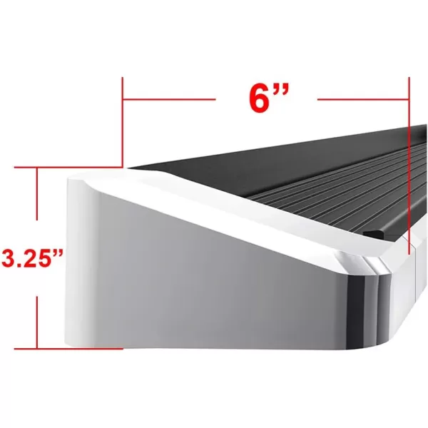 imageAPS Black Powder Coated Running Board Style Running Boards Nerf Bars Side Steps Compatible with Toyota Tundra 20072021 Double CabAluminum Silver