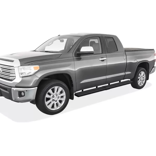 imageAPS Black Powder Coated Running Board Style Running Boards Nerf Bars Side Steps Compatible with Toyota Tundra 20072021 Double CabStainless Steel Black