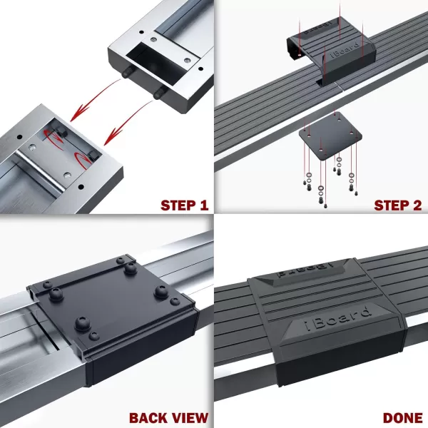 imageAPS Black Powder Coated Running Board Style Running Boards Nerf Bars Side Steps Compatible with Toyota Tundra 20072021 Double CabStainless Steel Polished