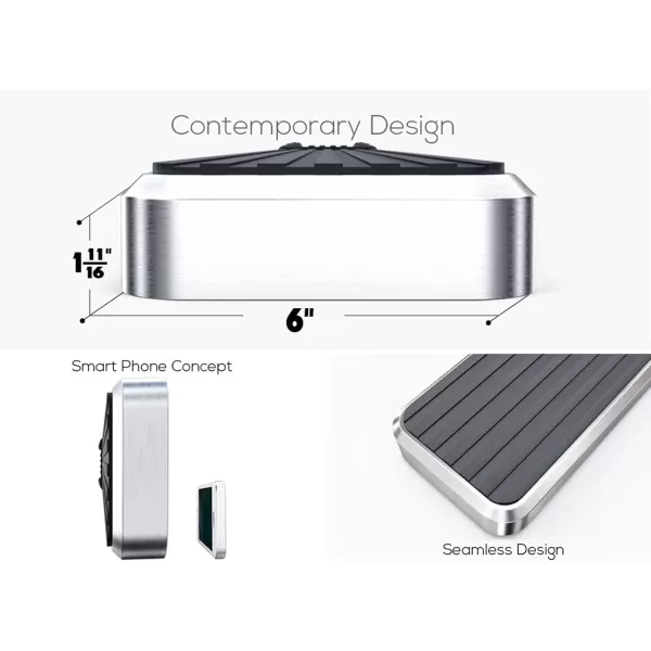 imageAPS Black Powder Coated Running Board Style Running Boards Nerf Bars Side Steps Compatible with Toyota Tundra 20072021 Double CabStainless Steel Polished
