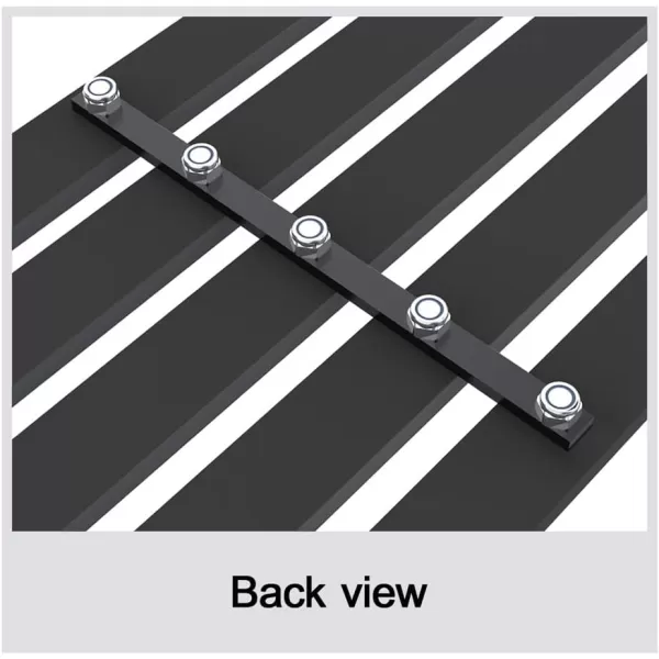 imageAPS Compatible with Ford F150 20092014 Lower Bumper Stainless Steel Black 8x6 Horizontal Billet Front Grill Grille Insert F66789JChrome
