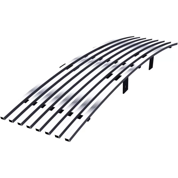 imageAPS Compatible with Ford F150 20092014 Lower Bumper Stainless Steel Black 8x6 Horizontal Billet Front Grill Grille Insert F66789JChrome