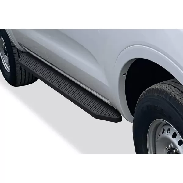 imageAPS Polished Running Boards Style Compatible with Ford Ranger 20192023 SuperCrew Cab 4Door Side Steps Side Bars 6in Wide SteelAluminum Black