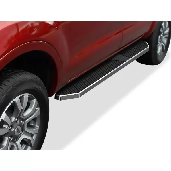 imageAPS Polished Running Boards Style Compatible with Ford Ranger 20192023 SuperCrew Cab 4Door Side Steps Side Bars 6in Wide SteelPolished