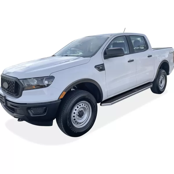 imageAPS Polished Running Boards Style Compatible with Ford Ranger 20192023 SuperCrew Cab 4Door Side Steps Side Bars 6in Wide SteelPolished