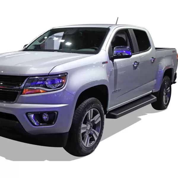 imageAPS Running Boards 6in Black Compatible with Chevy Colorado GMC Canyon Crew Cab 1524