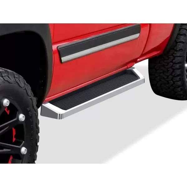 imageAPS Running Boards Nerf Bars Side Steps Step Bars Compatible with Chevy Silverado GMC Sierra 1500 2500 19992013 Regular Cab ampamp 2500HD 3500 20012014 Exclude CK Classic Stainless Steel Black 6inAluminum Silver