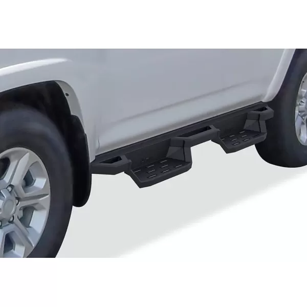 imageAPS Stainless Steel 65in Nerf Bars Pocket Steps Square Tube Rocker Guards Compatible with Toyota 4Runner SR5 1424