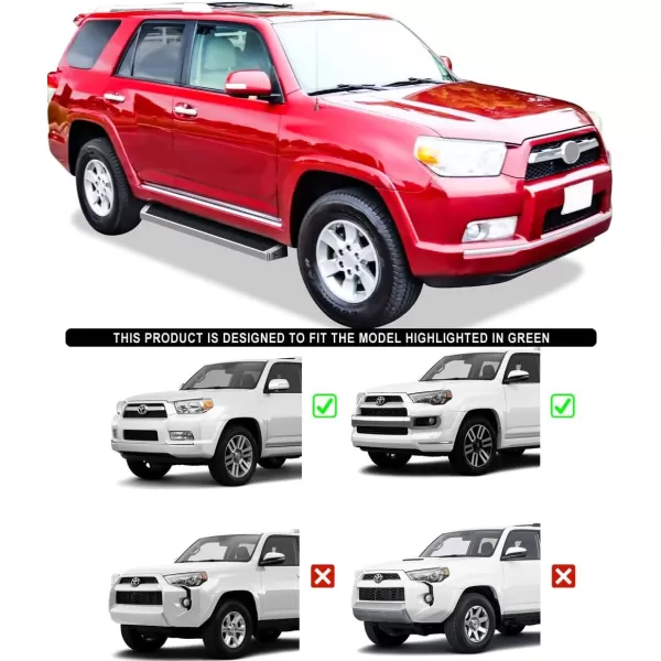 imageAPS iBoard Fifth Generation 5inch Black Stainless Steel Running Boards Side Step for Selected Toyota Tundra Double CabSilver