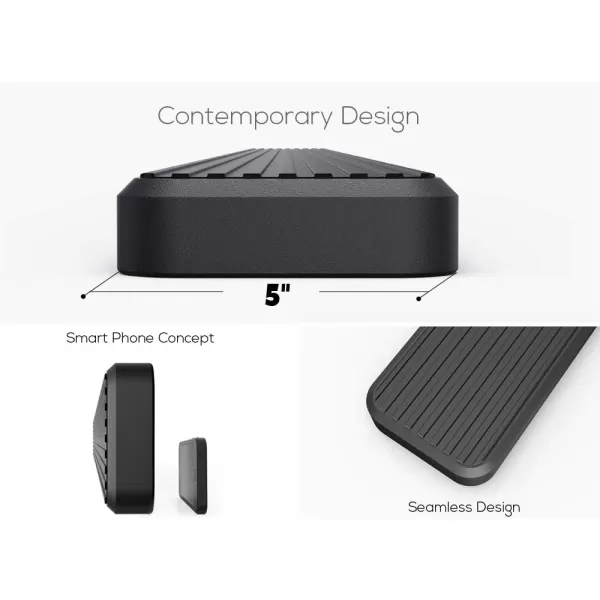 imageAPS iBoard Third Generation 5inch Black Aluminum Running Boards Side Step for Selected Dodge Ram 1500 Crew CabBlack