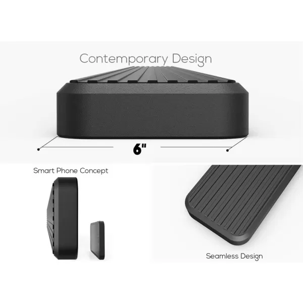 imageAPS iBoard Third Generation 5inch Black Aluminum Running Boards Side Step for Selected Dodge Ram 1500 Crew CabBlack