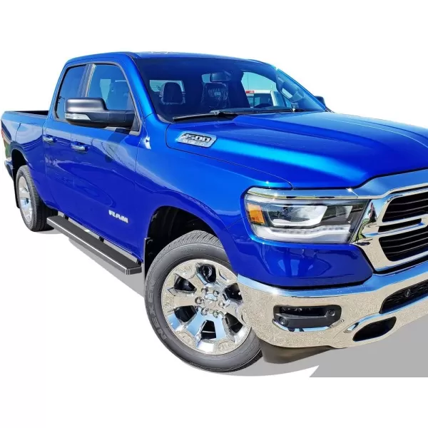 imageAPS iBoard Third Generation 5inch Black Aluminum Running Boards Side Step for Selected Dodge Ram 1500 Crew CabSilver