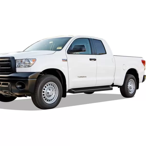 imageAPS iBoard Third Generation Black Aluminum Running Boards Side Step for Selected Toyota Tundra Double Cab