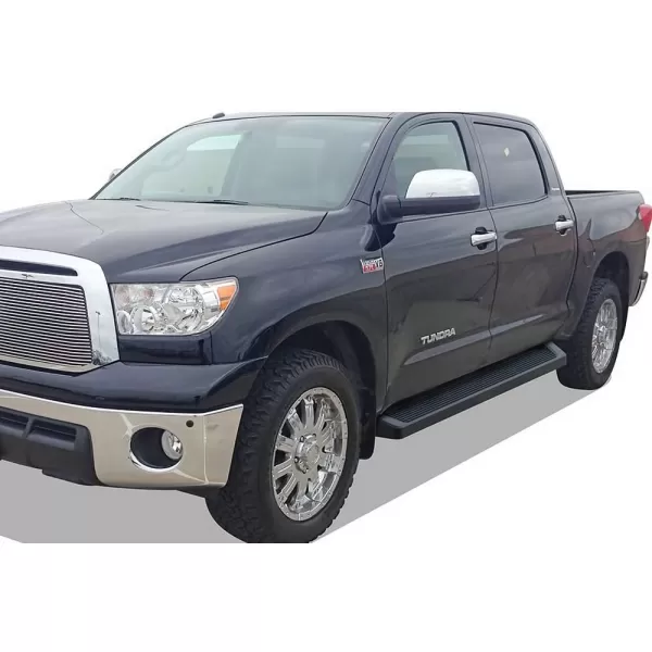 imageAPS iBoard Third Generation Black Flat Style Running Boards Side Step for Selected Toyota Tundra Double CabBlack